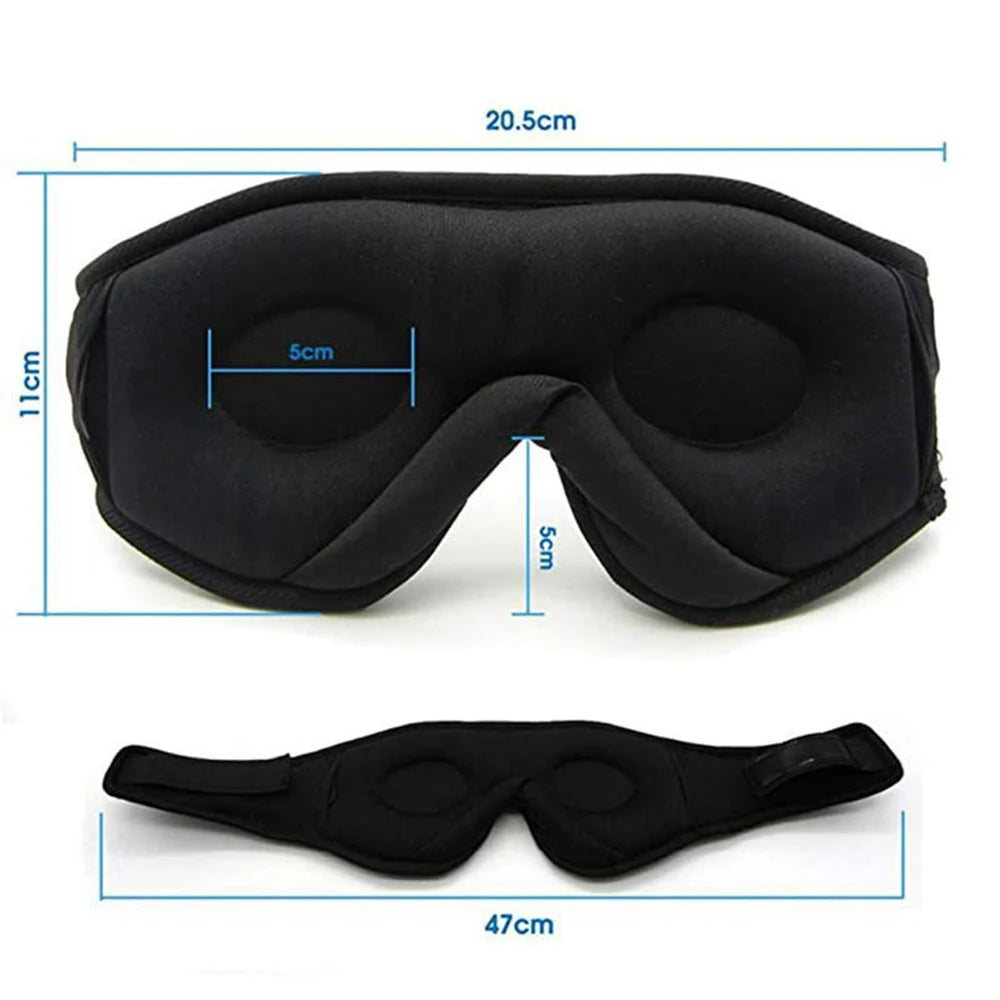 Bluetooth Sleep Headphones Mask – 3D Eye Mask with HD Speakers