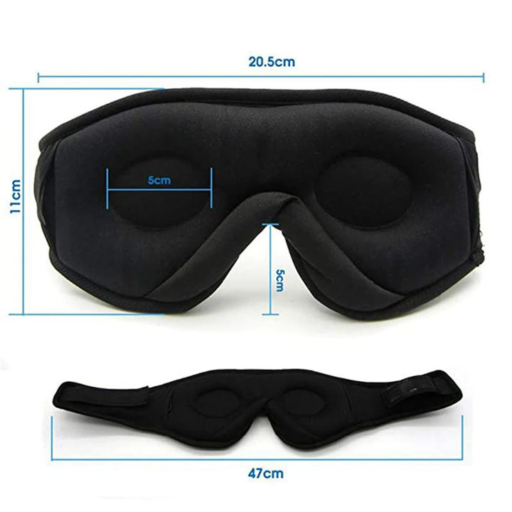 Bluetooth Sleep Headphones Mask – 3D Eye Mask with HD Speakers