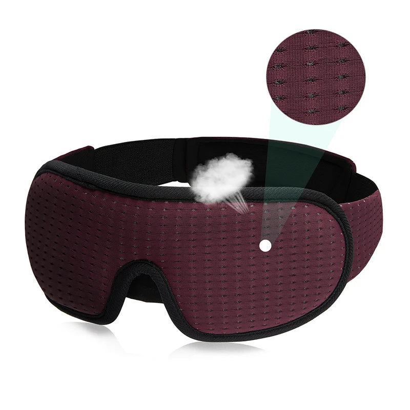 3D Padded Sleep Mask – Light-Blocking Eye Cover