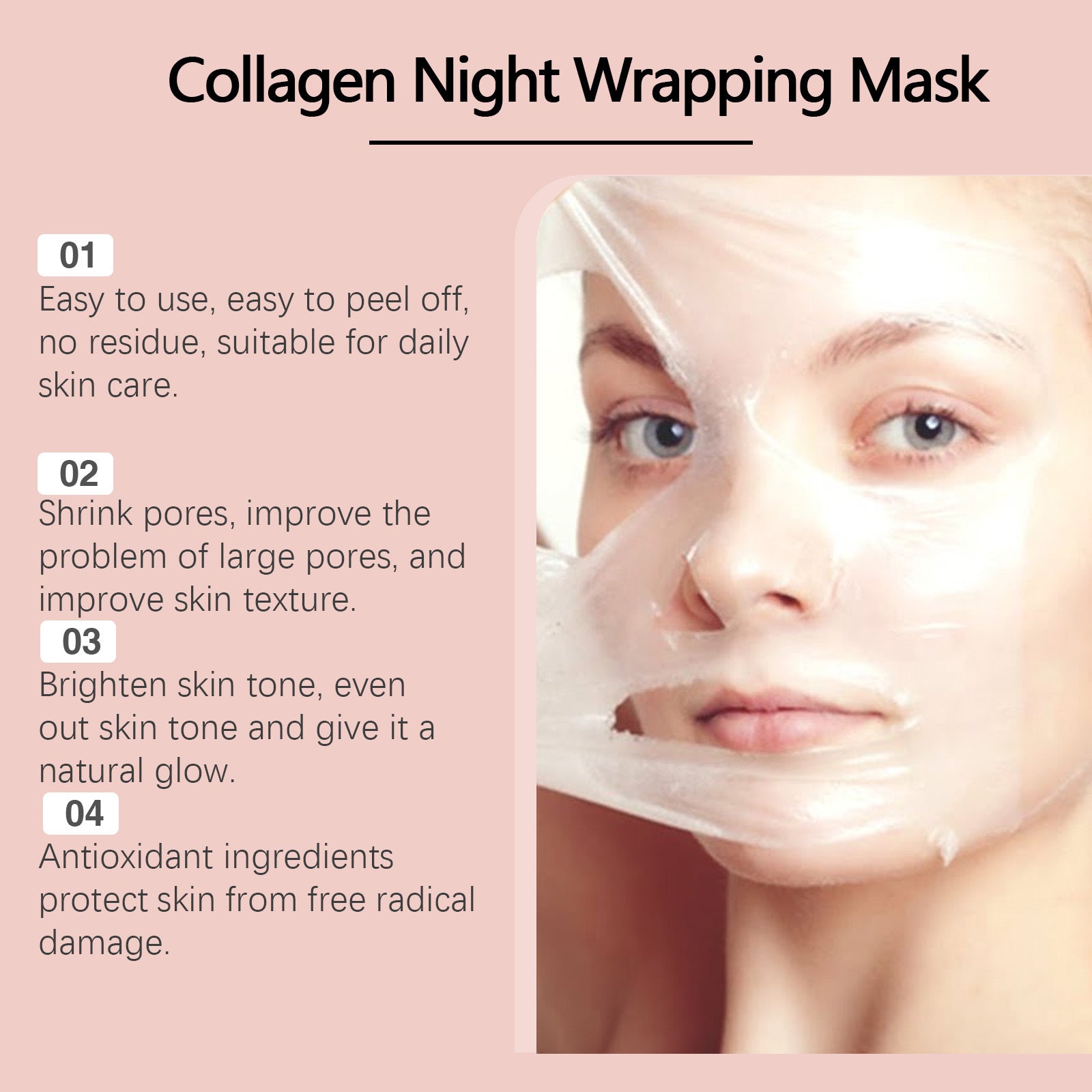Korean Collagen Overnight Peel-Off Mask Set