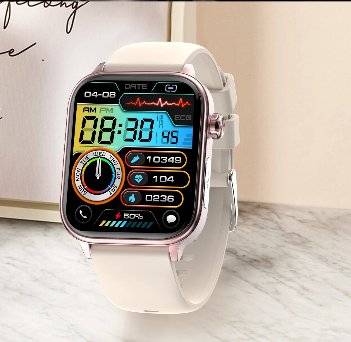 LIGE 2025 Smart Watch – ECG+PPG AI Health Diagnose Tracker for Men & Women