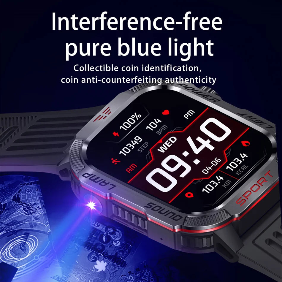 Military GPS Smart Watch – Outdoor Sports Tracker