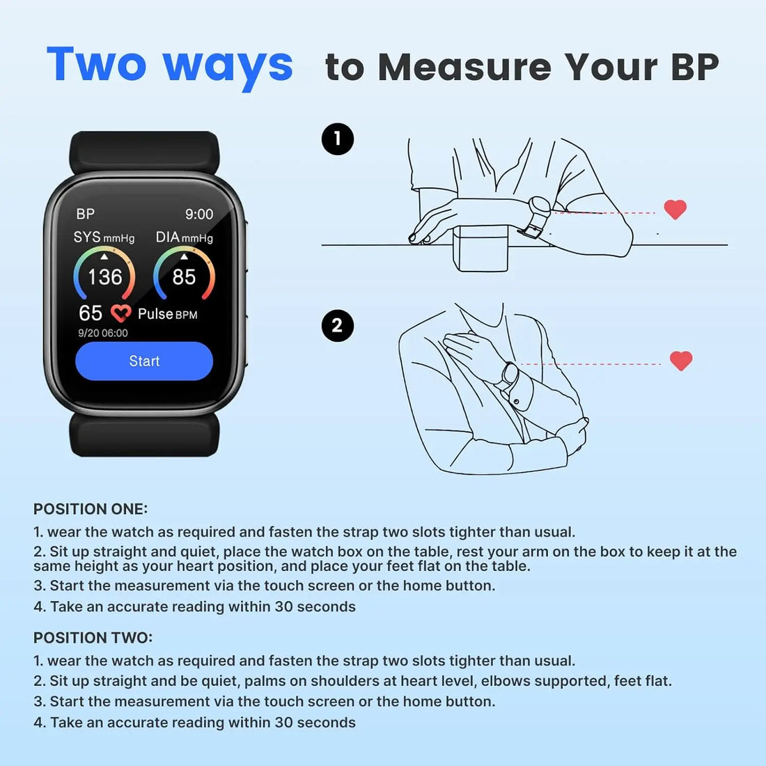 24-Hour Holter Smart Watch – BP & Health Tracker
