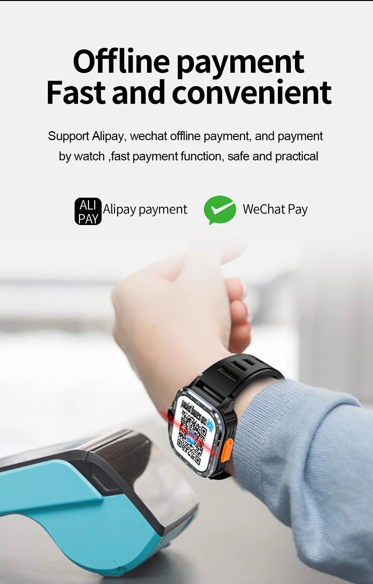 Roid Smart Watch – GPS, Dual Camera, 16+64G Storage, NFC, 4G SIM & WiFi