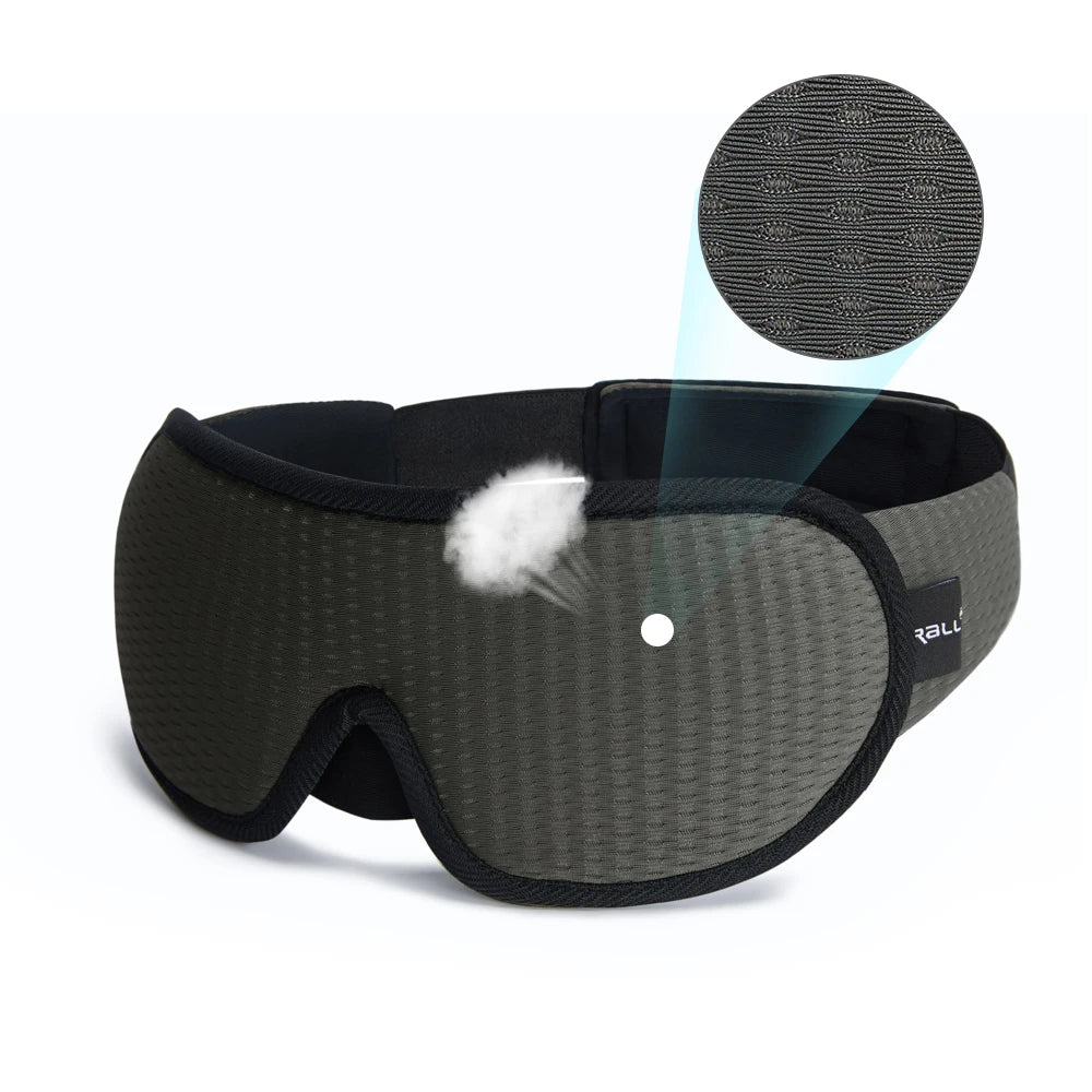 3D Padded Sleep Mask – Light-Blocking Eye Cover