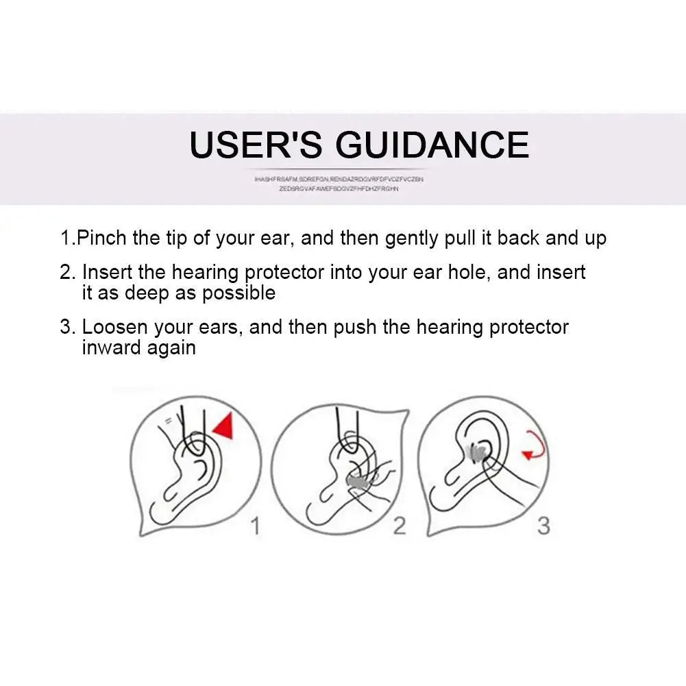 Silicone Noise Reduction Earplugs – Sleep & Soundproof Protection
