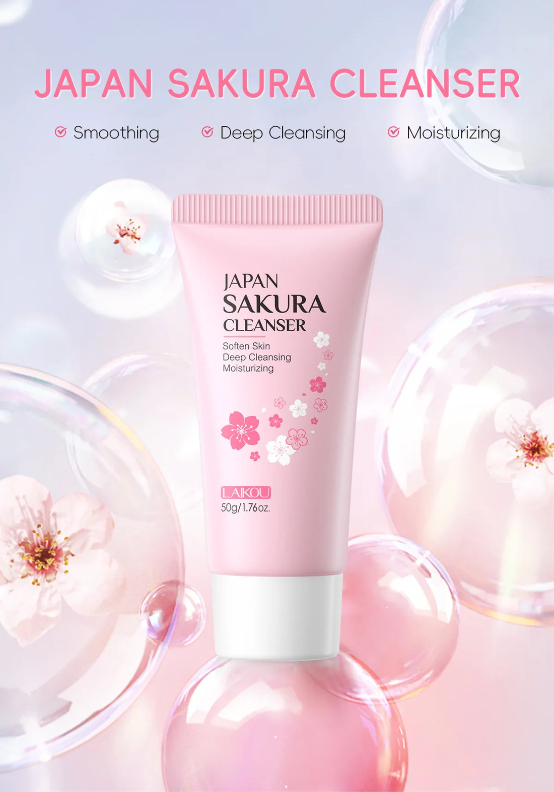 LAIKOU Sakura Gentle Face Cleanser 50g