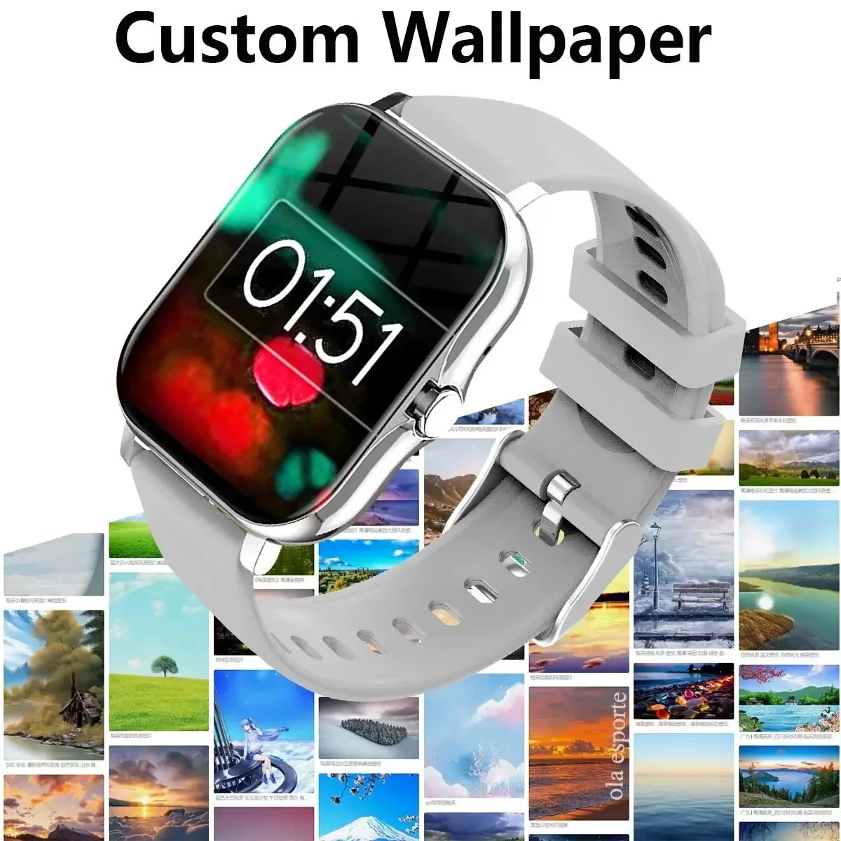 Xiaomi Smart Watch – Fitness & Heart Rate Monitor, Waterproof for Android