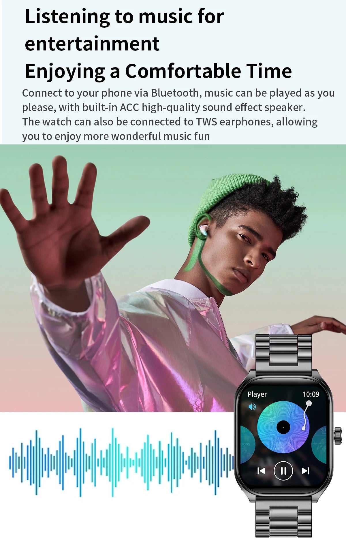 2.01" AMOLED Curved Screen Smart Watch