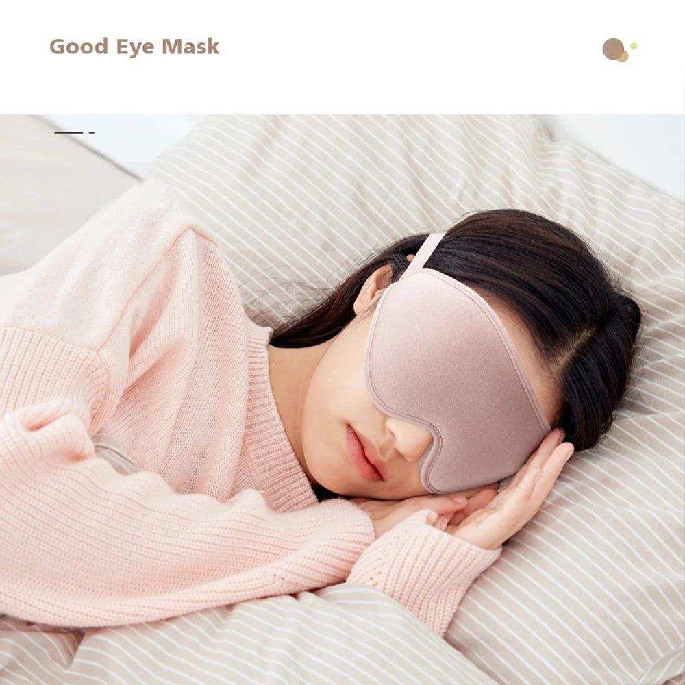 3D Memory Foam Sleep Mask – Light-Blocking Eye Cover