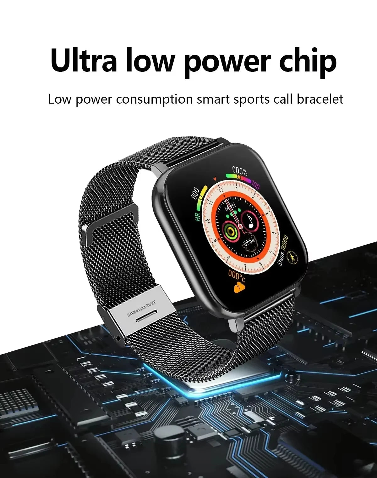 Xiaomi Smart Watch – Fitness & Heart Rate Monitor, Waterproof for Android