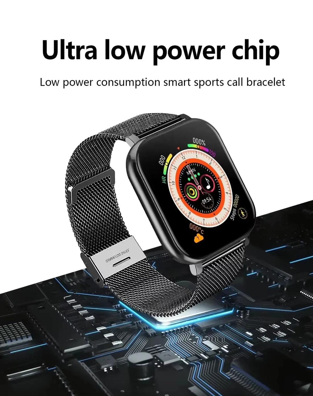 Xiaomi Smart Watch – Fitness & Heart Rate Monitor, Waterproof for Android