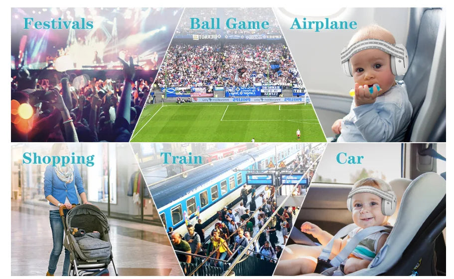 2-in-1 Baby Noise-Reduction Earmuffs