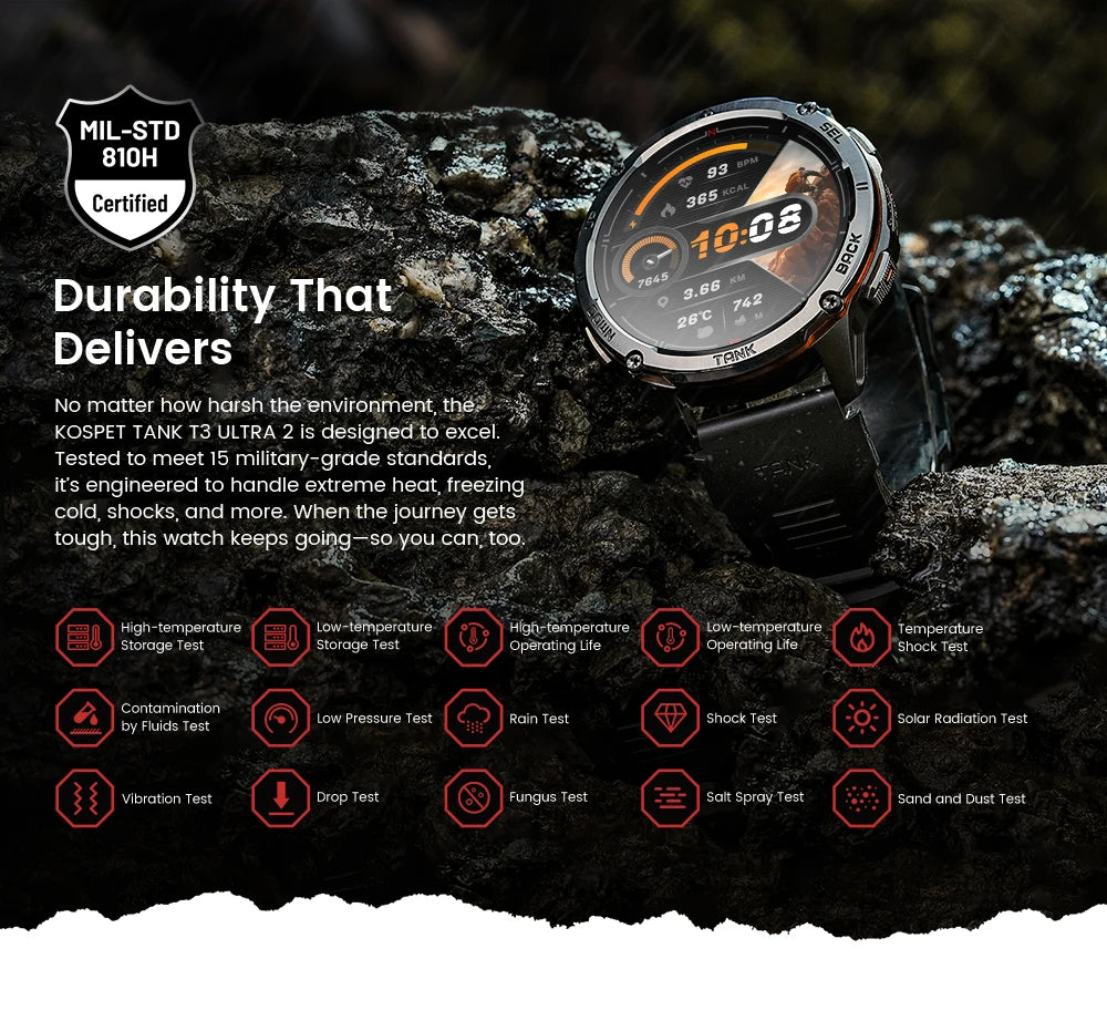 KOSPET TANK T3 Ultra 2 GPS Smart Watch