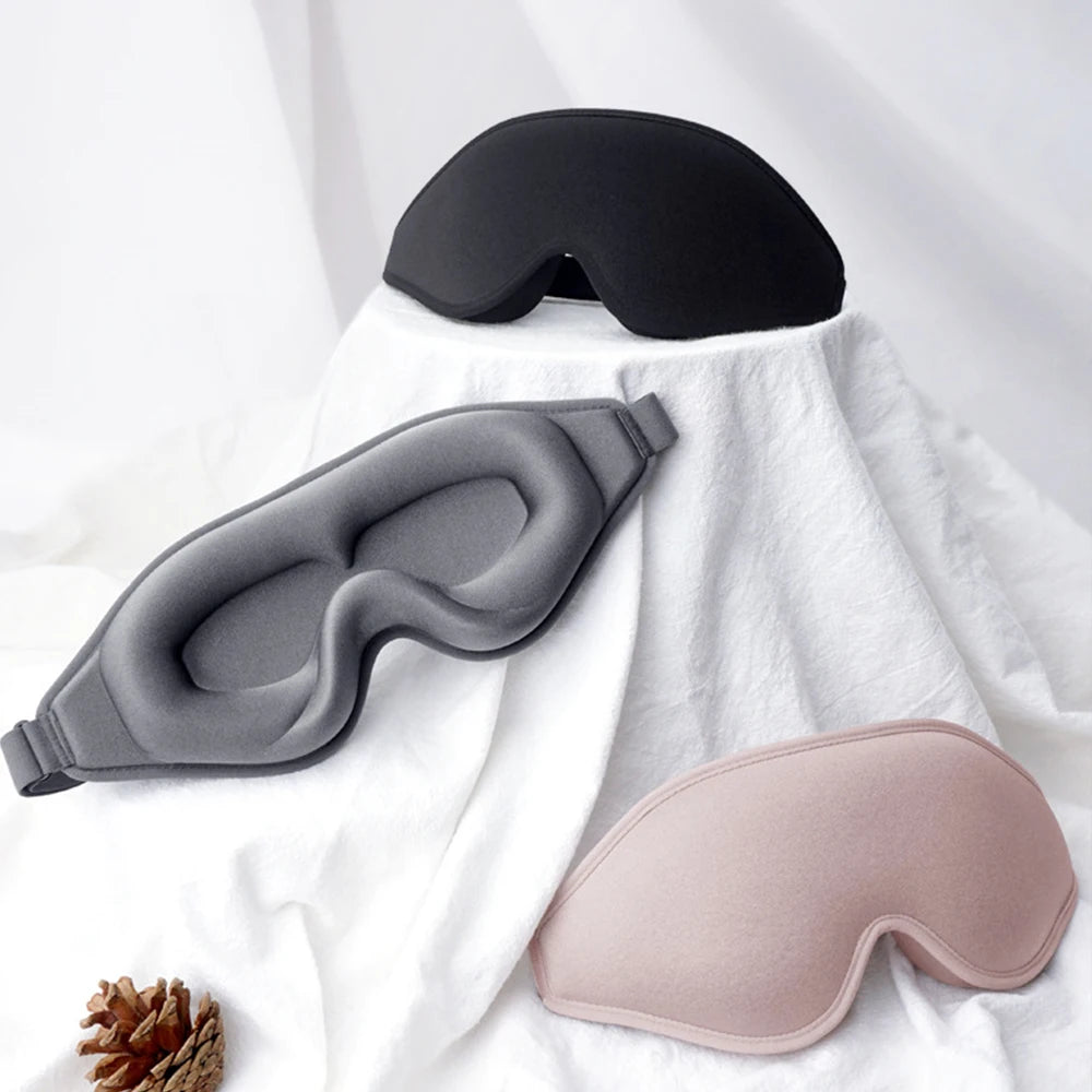 3D Memory Foam Sleep Mask – Light-Blocking Eye Cover