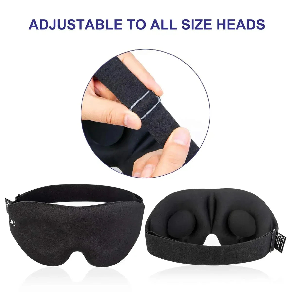 3D Contoured Eye Mask – Light-Blocking Sleep Blindfold