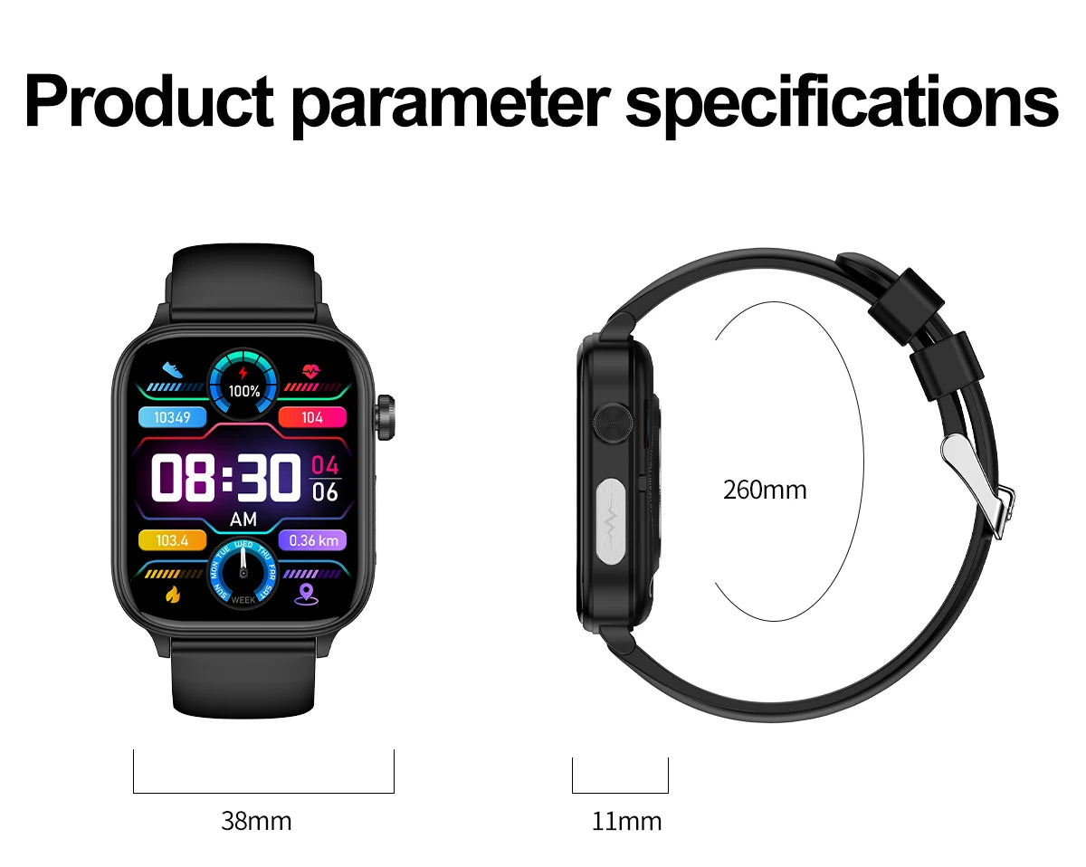 LIGE 2025 Smart Watch – ECG+PPG AI Health Diagnose Tracker for Men & Women