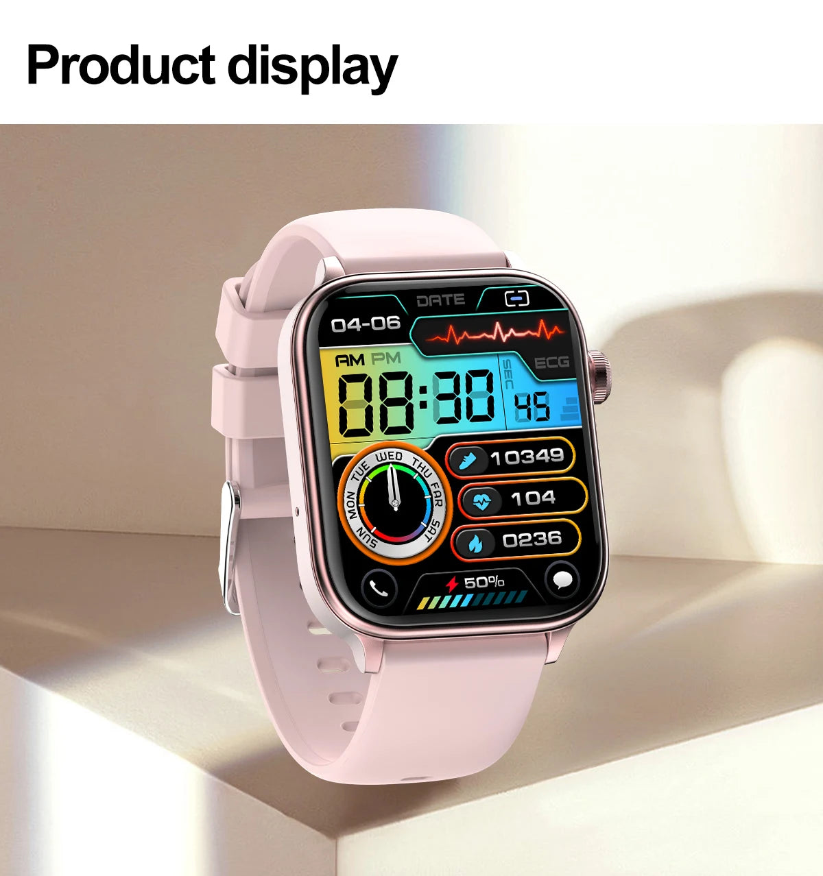 LIGE 2025 Smart Watch – ECG+PPG AI Health Diagnose Tracker for Men & Women
