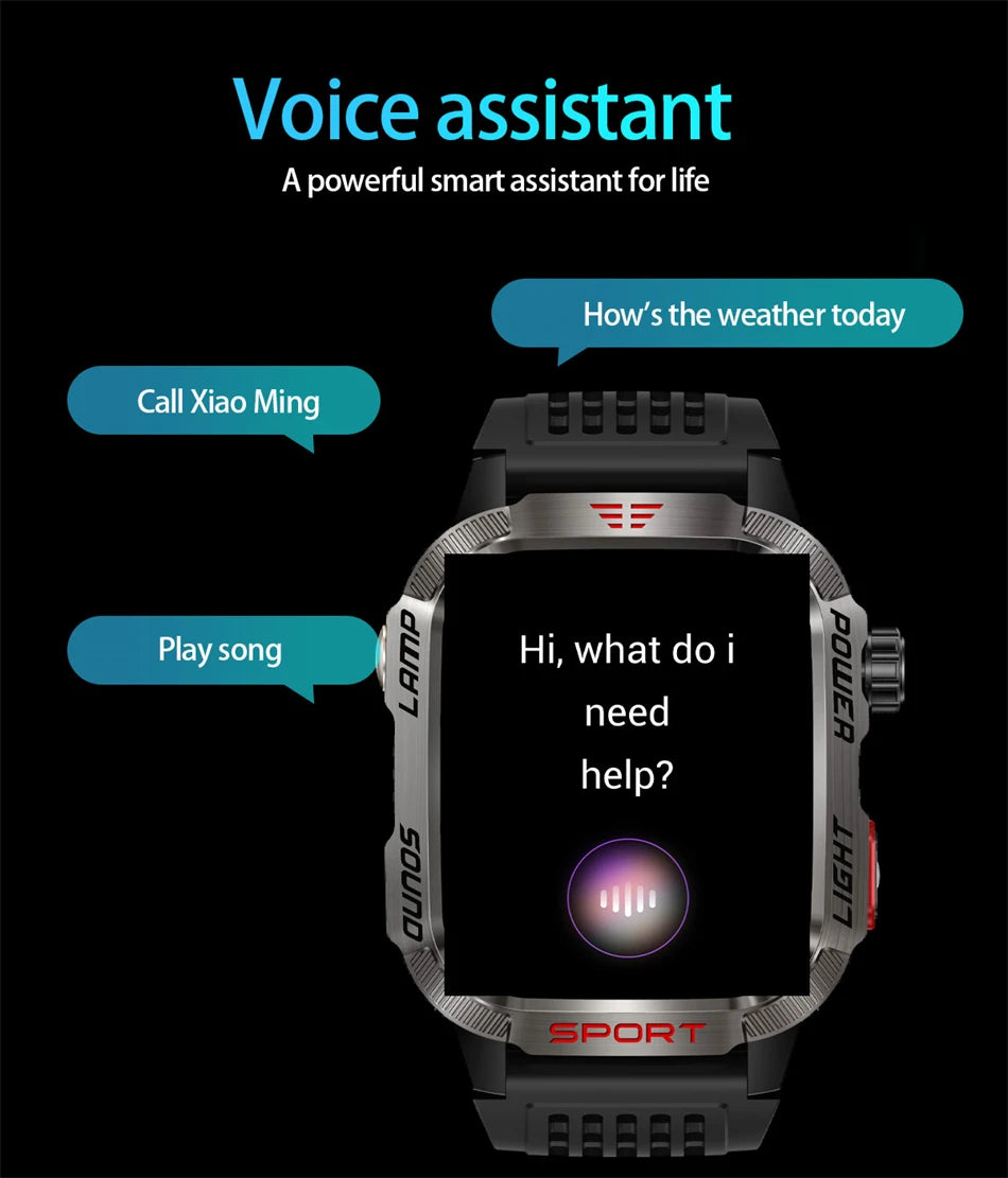 Military GPS Smart Watch – Outdoor Sports Tracker