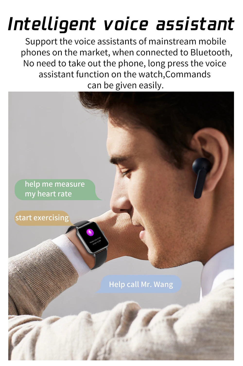 2025 Bluetooth Smart Watch – Fitness & Music