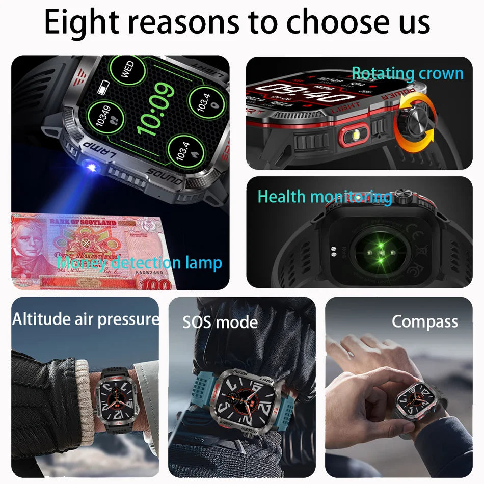 Military GPS Smart Watch – Outdoor Sports Tracker