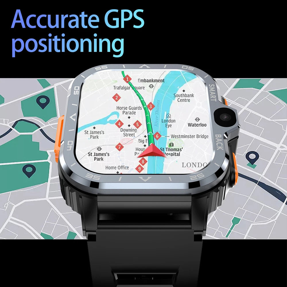Roid Smart Watch – GPS, Dual Camera, 16+64G Storage, NFC, 4G SIM & WiFi