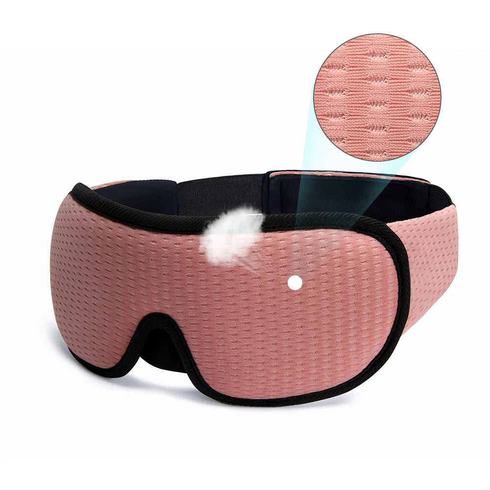 3D Padded Sleep Mask – Light-Blocking Eye Cover