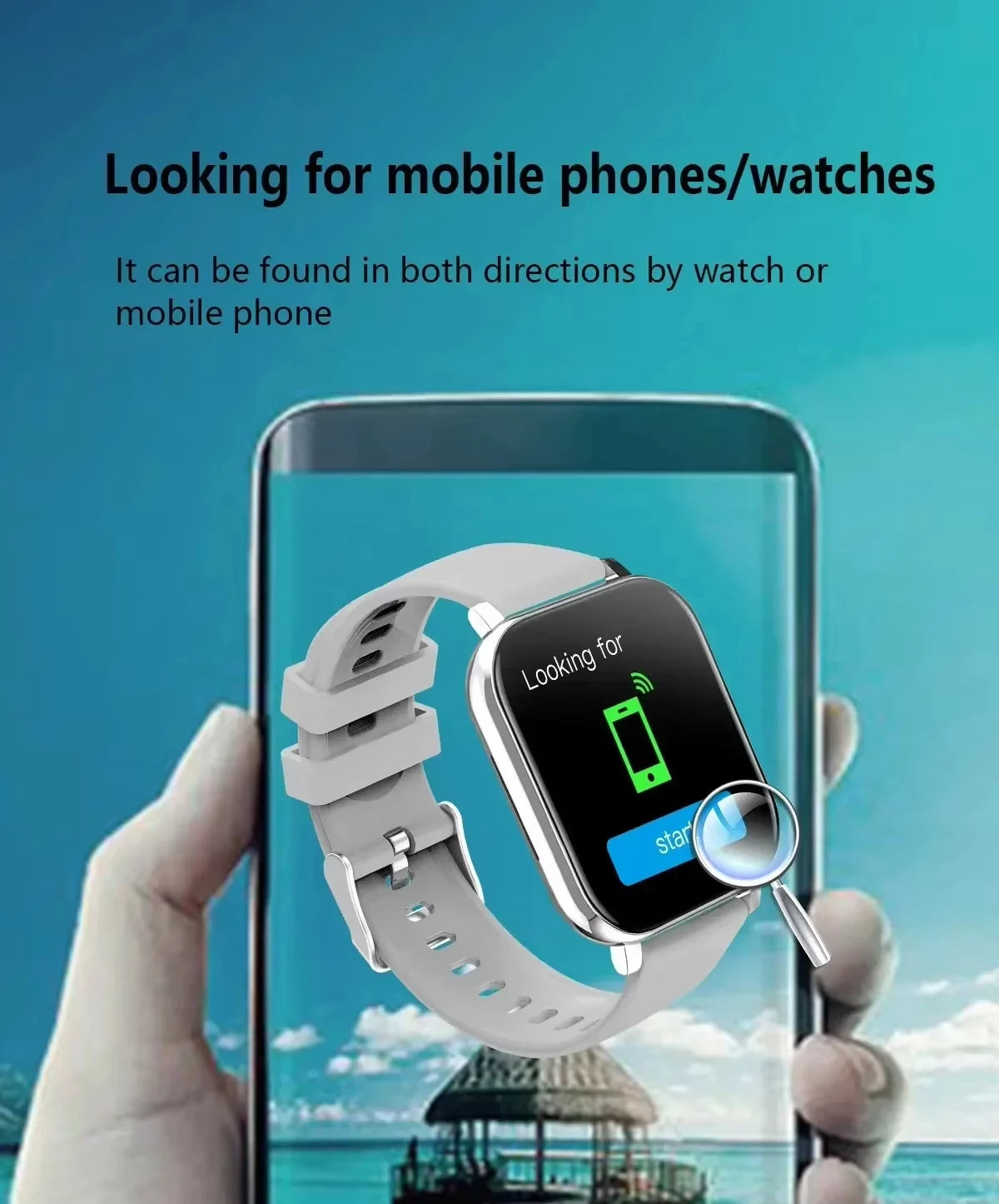 Xiaomi Smart Watch – Fitness & Heart Rate Monitor, Waterproof for Android