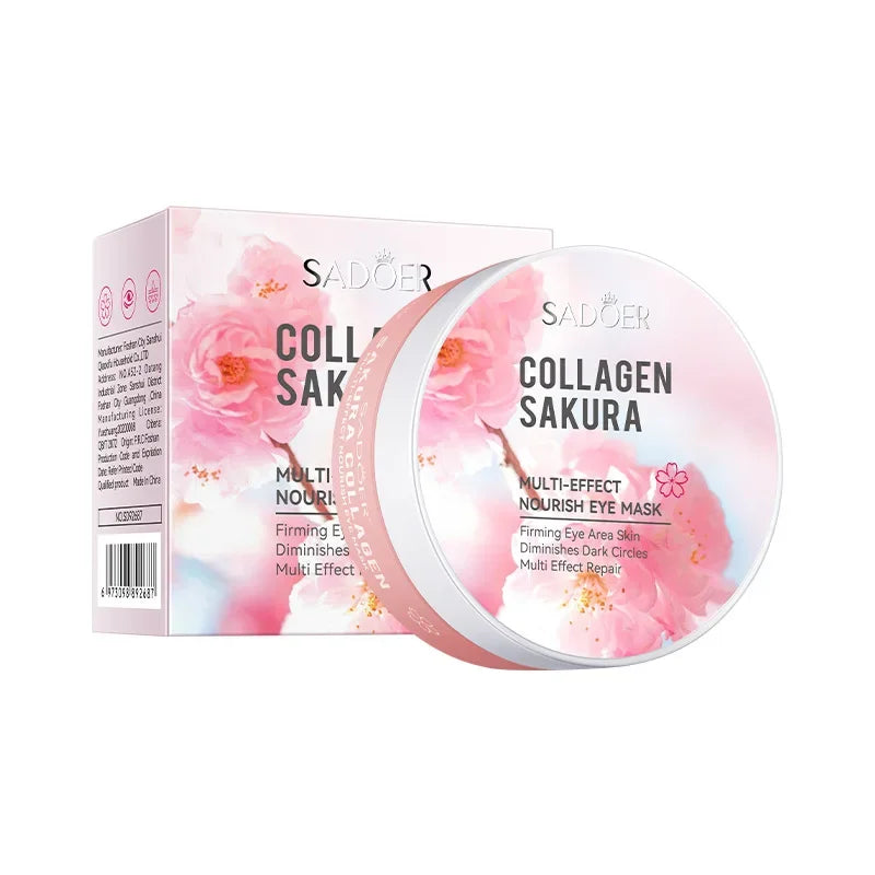 SADOER Sakura Collagen Eye Mask – 60pcs Dark Circle & Eye Bag Removal