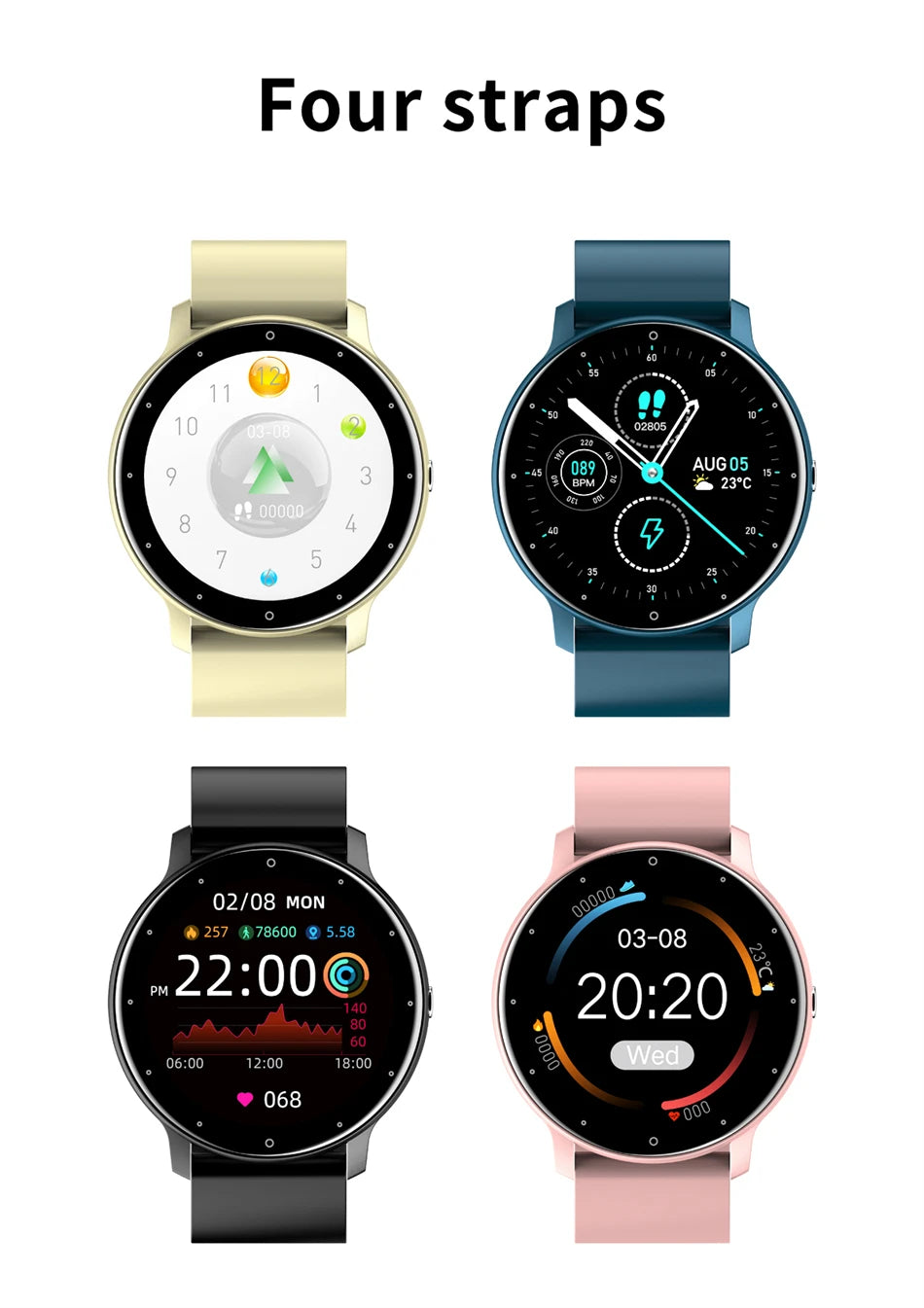 LIGE Full Touch Sport Smart Watch
