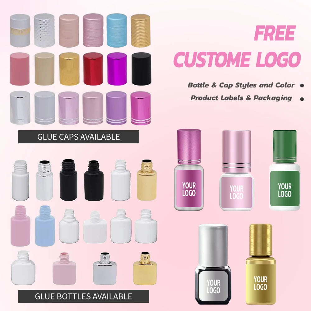 MAYOOC 0.3s Eyelash Extension Glue – Fast Dry Black Lash Adhesive for Sensitive Eyes