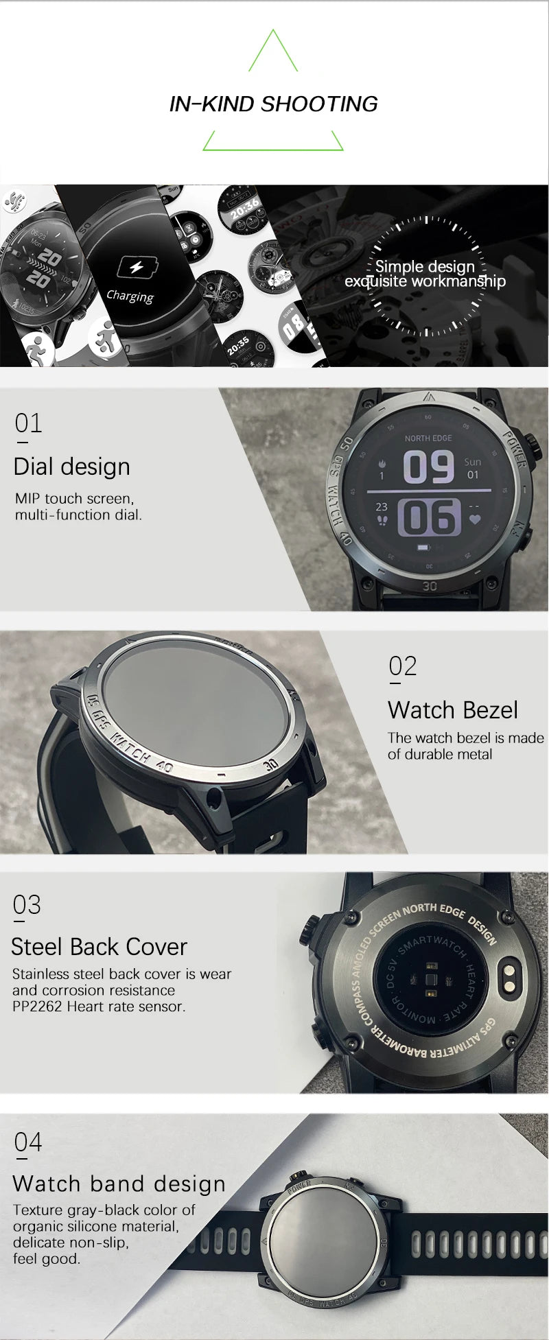 NORTH EDGE 2025 GPS Sport Smart Watch