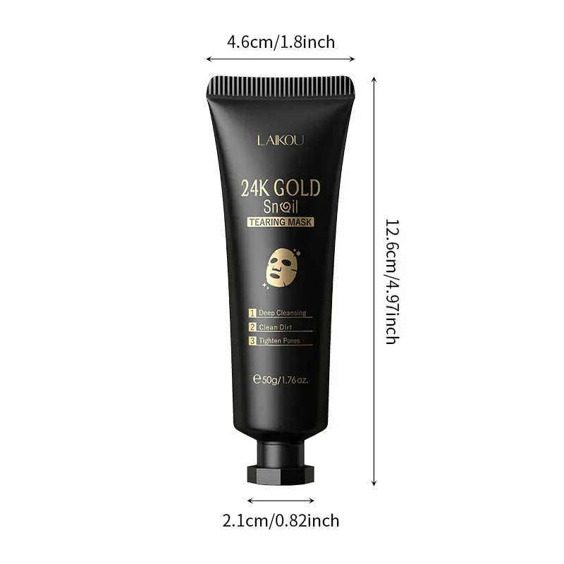 LAIKOU 24K Gold Sakura Peel-Off Face Mask – Anti-Wrinkle & Blackhead Removal