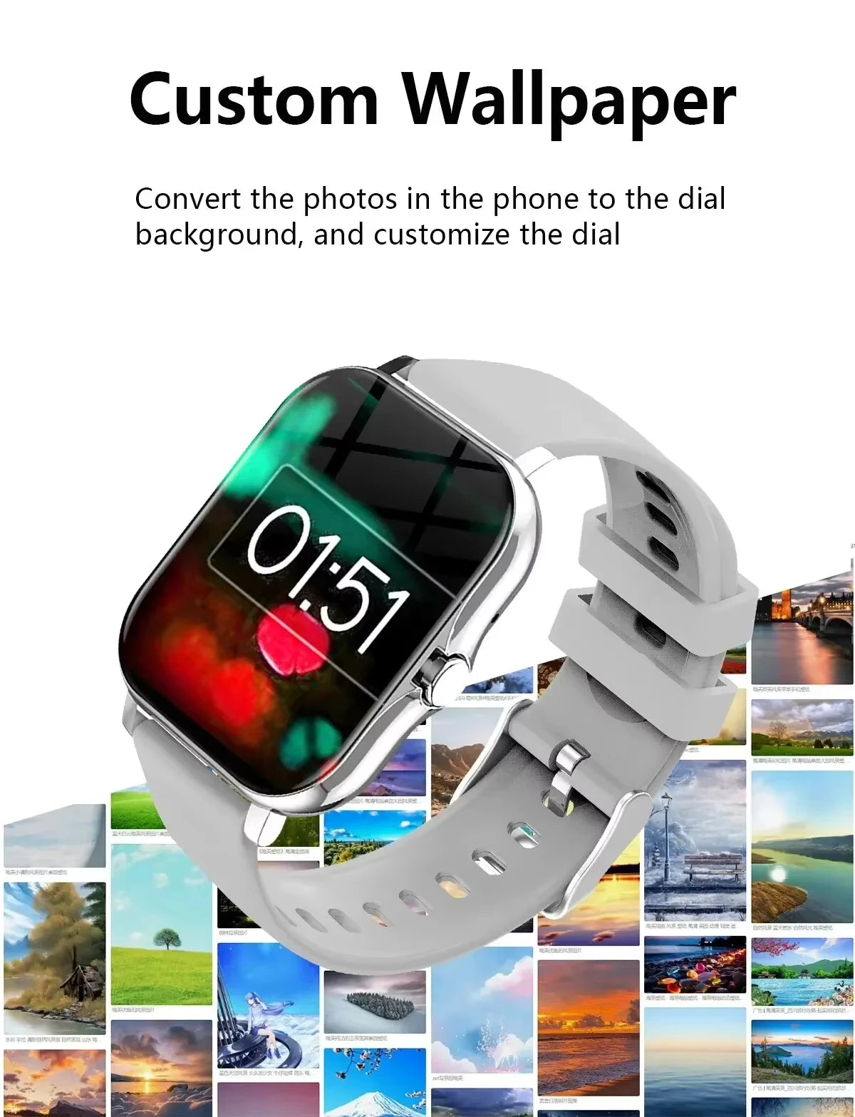 Xiaomi Smart Watch – Fitness & Heart Rate Monitor, Waterproof for Android