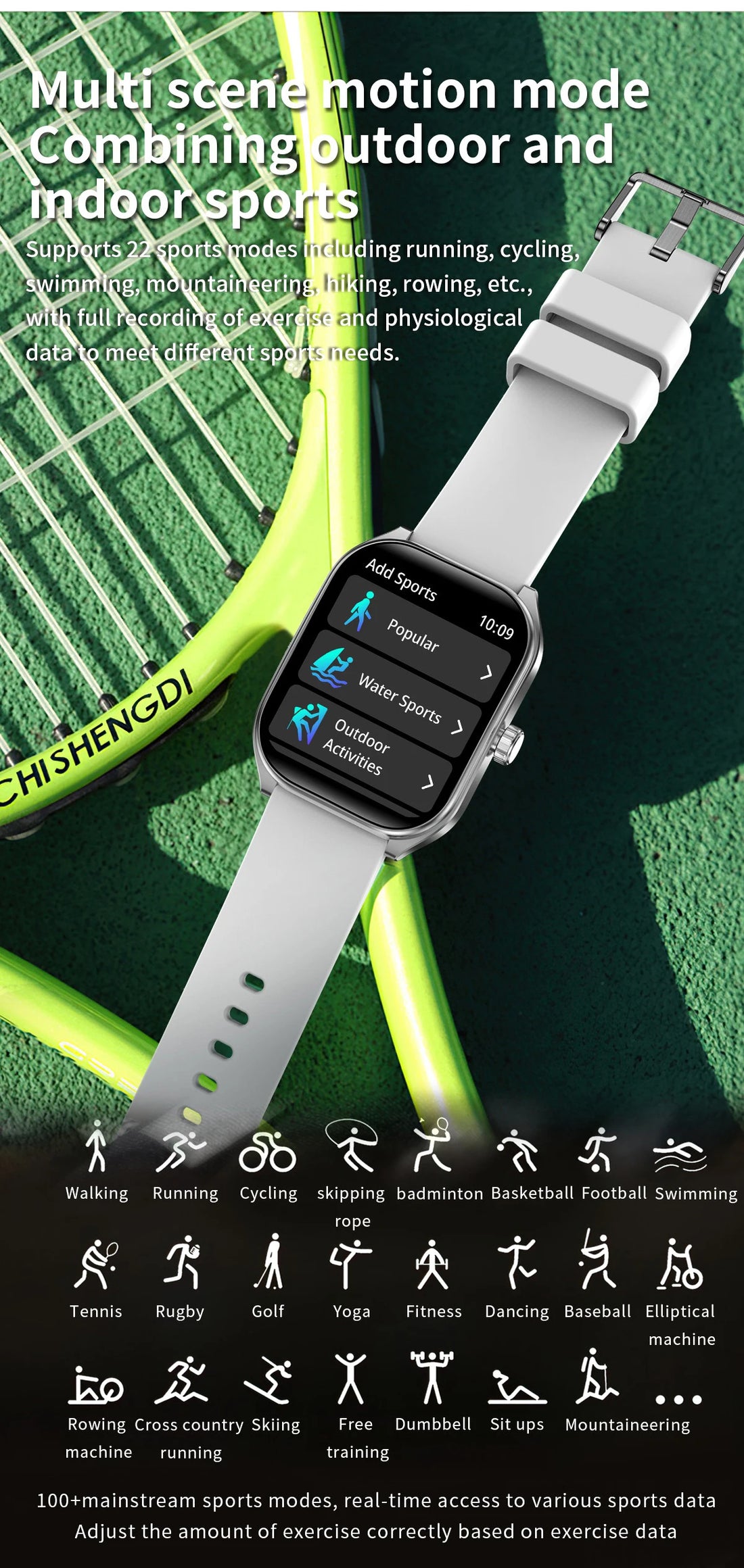 2.01" AMOLED Curved Screen Smart Watch