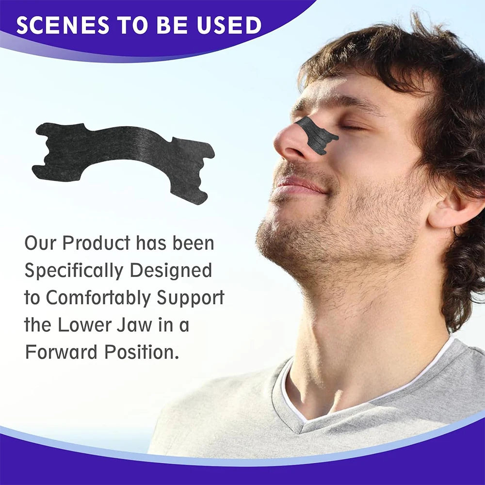 Black Extra Strength Nose Strips – Anti-Snoring