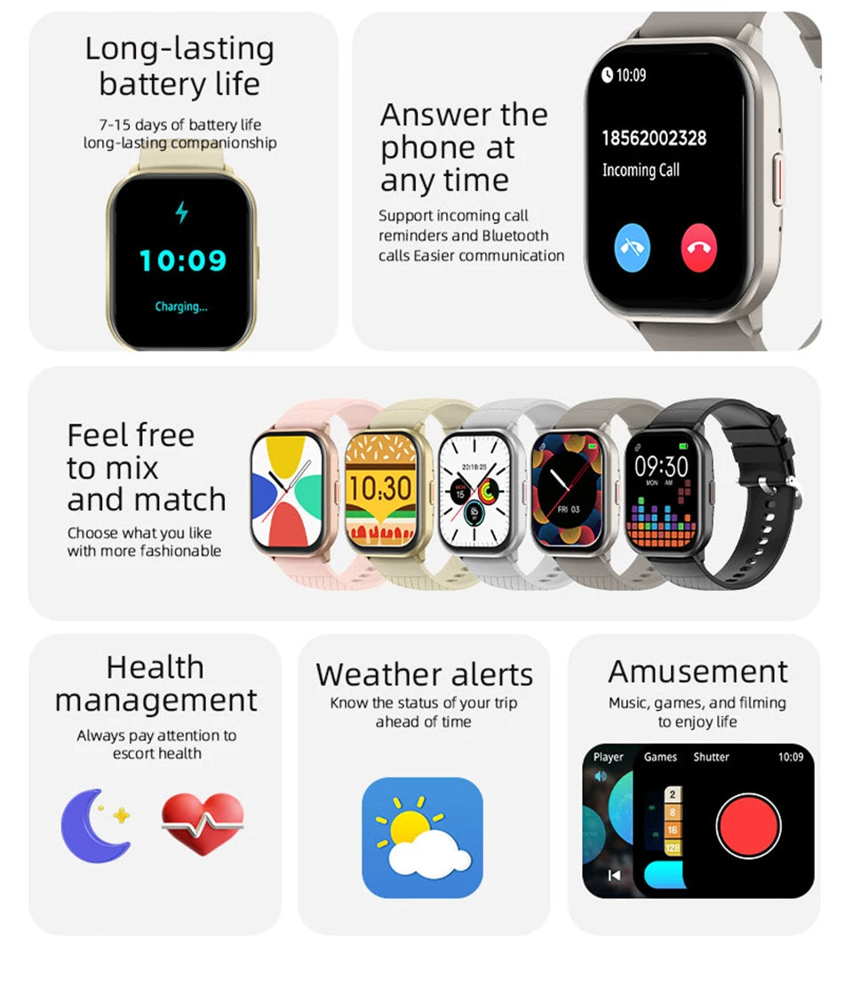 2024 Smart Watch – Heart Rate & Fitness Tracker