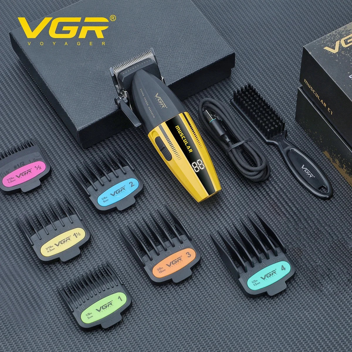 VGR V-285 Professional Hair Clipper – Cordless Barber Trimmer 9000 RPM