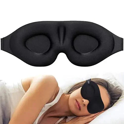 3D Contoured Eye Mask – Light-Blocking Sleep Blindfold