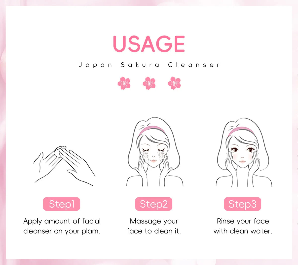 LAIKOU Sakura Gentle Face Cleanser 50g