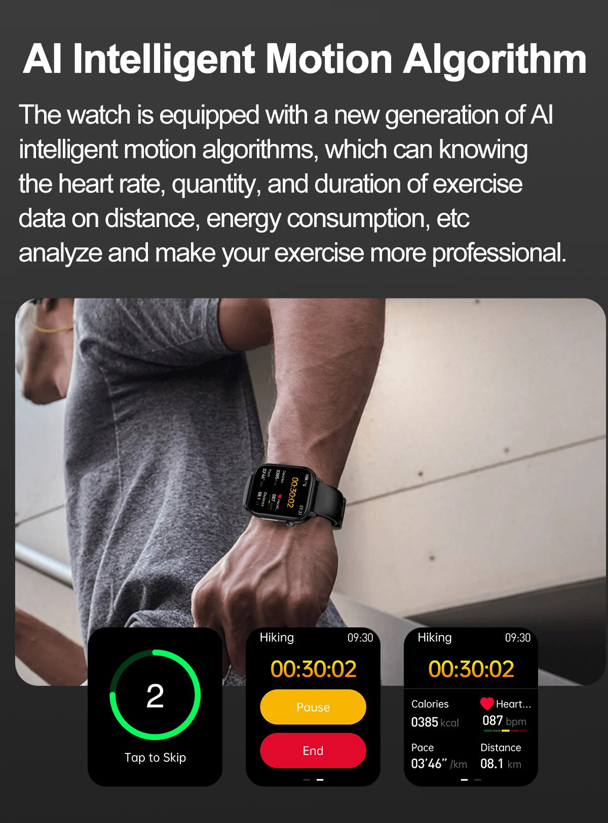 LIGE 2025 Smart Watch – ECG+PPG AI Health Diagnose Tracker for Men & Women