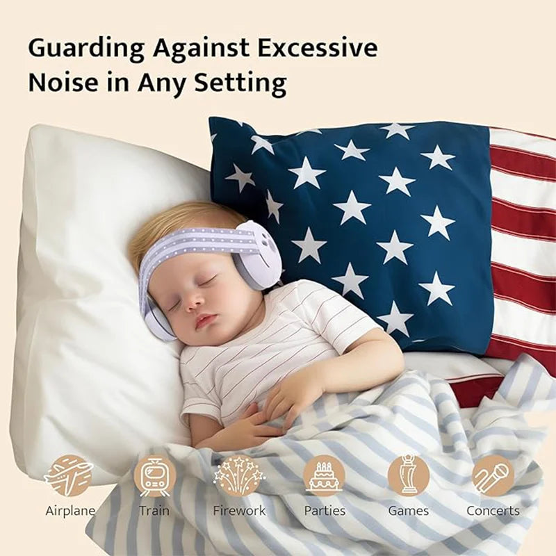2-in-1 Baby Noise-Reduction Earmuffs