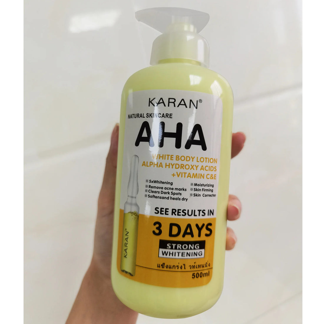 500ml Whitening Body Cream with Vitamin C & E