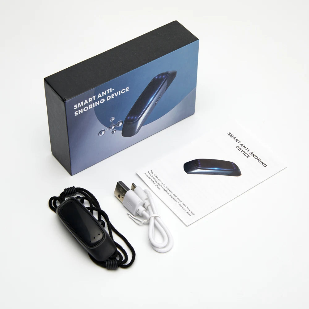EMS Smart Anti-Snoring Device – USB Rechargeable Sleep Apnea Aid