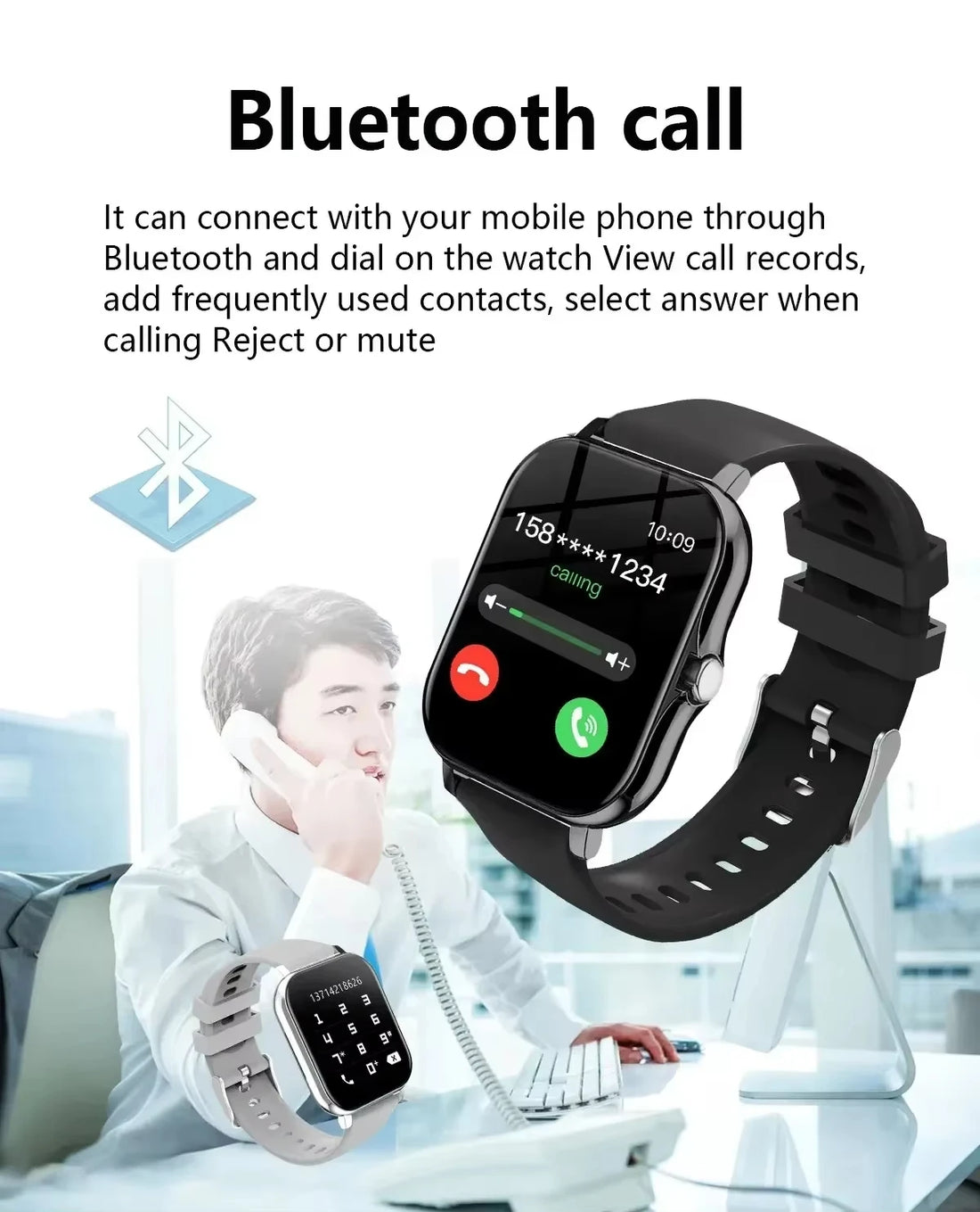Xiaomi Smart Watch – Fitness & Heart Rate Monitor, Waterproof for Android