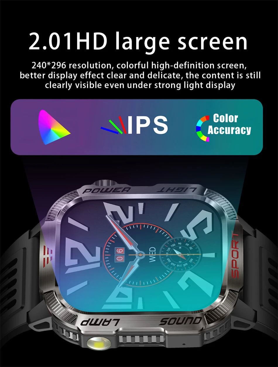 Military GPS Smart Watch – Outdoor Sports Tracker