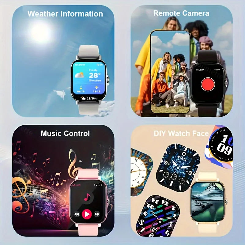 KESHUYOU 2025 Smart Watch – Call, Message, Sport & Sleep Monitor for Men & Women
