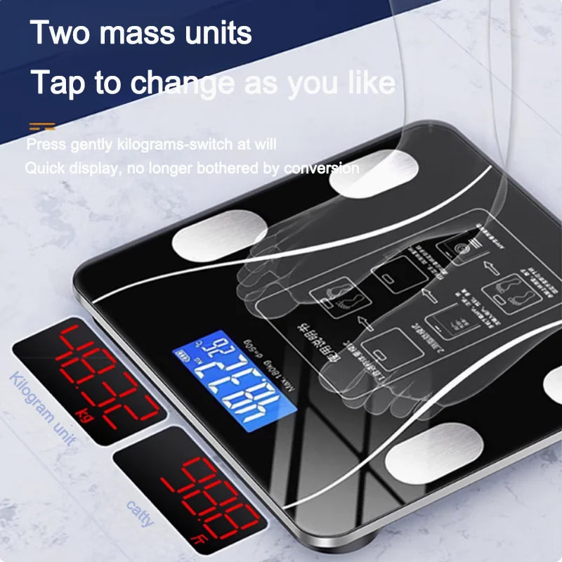 Bluetooth Body Fat Scale – High-Precision Smart Weight Scale with App
