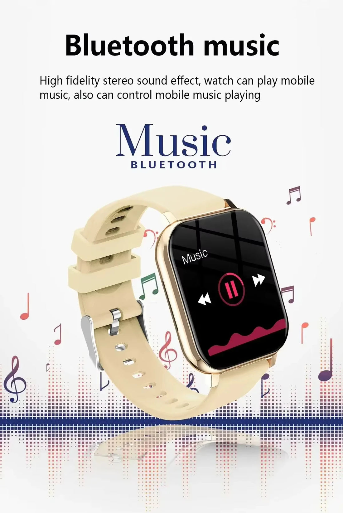 Xiaomi Smart Watch – Fitness & Heart Rate Monitor, Waterproof for Android
