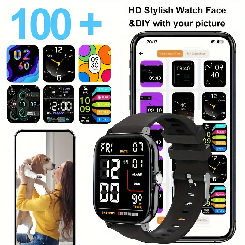 KESHUYOU 2025 Smart Watch – Call, Message, Sport & Sleep Monitor for Men & Women